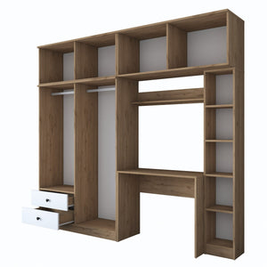 Armoire avec bureau et étagères intégrés Virro