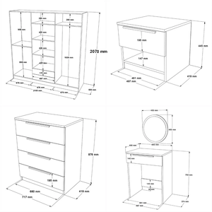 Ensemble de chambre à coucher