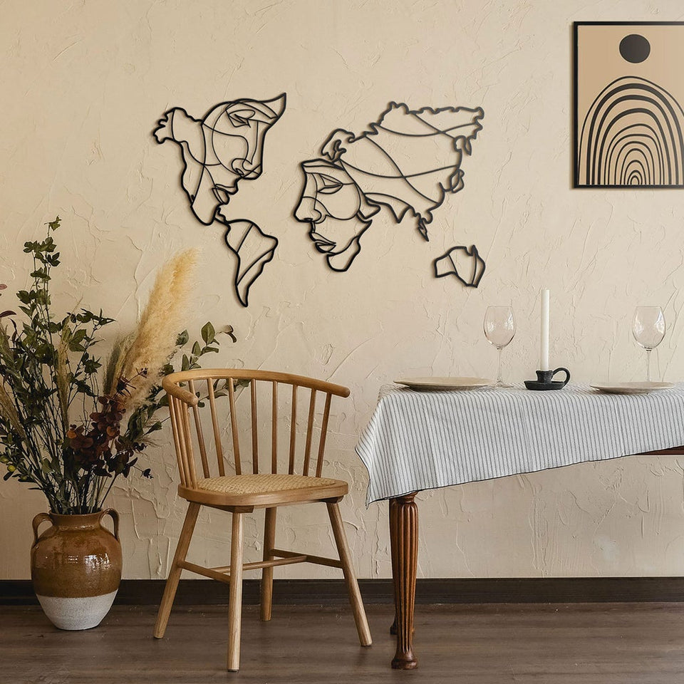 DÉCO MURALE CARTE DU MONDE